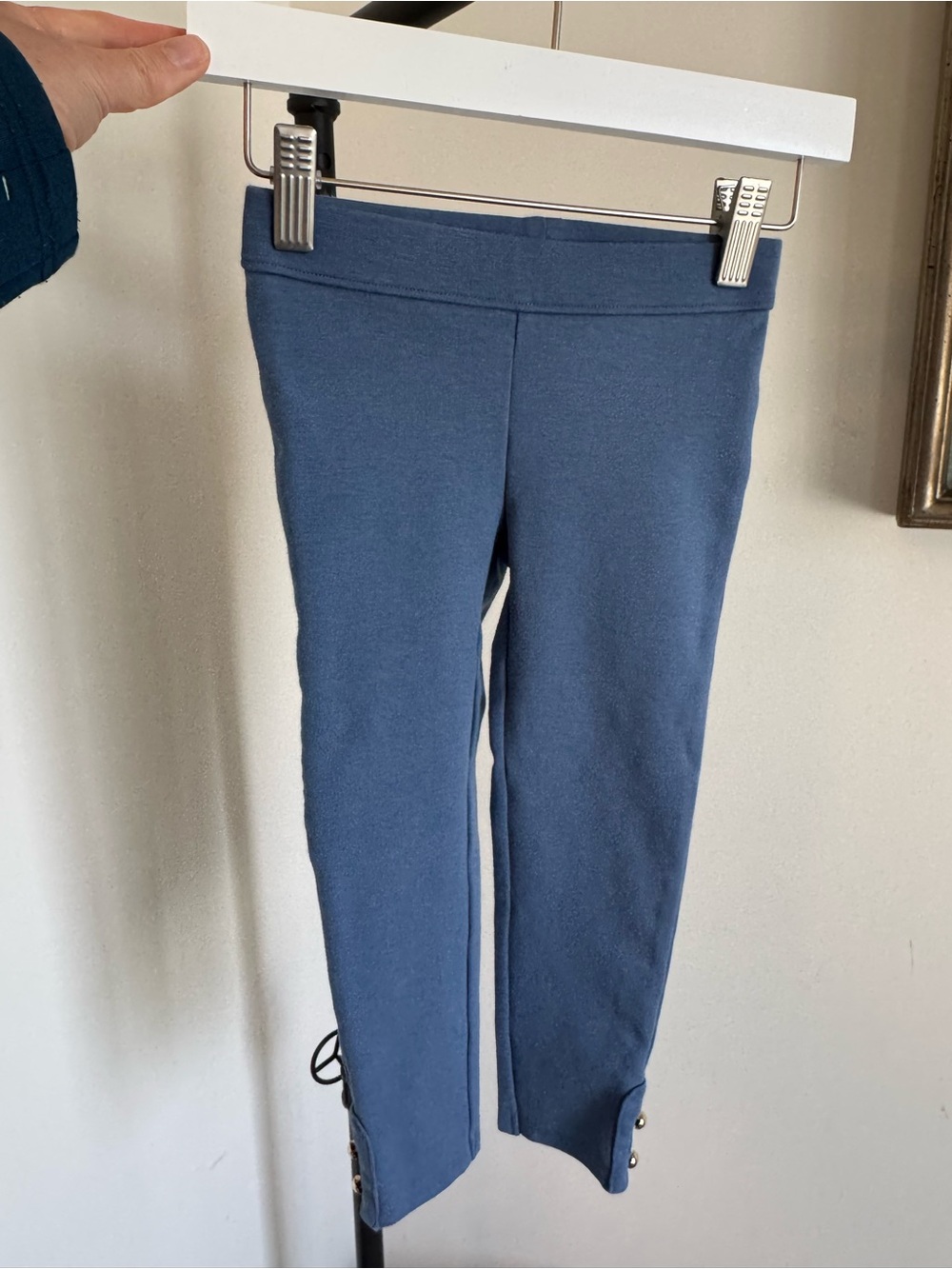 Janie and Jack Slate Blue Girls' Leggings